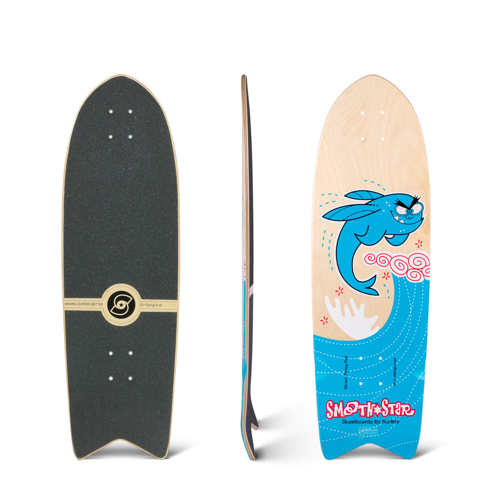 32″ Flying Fish (Blue) Deck