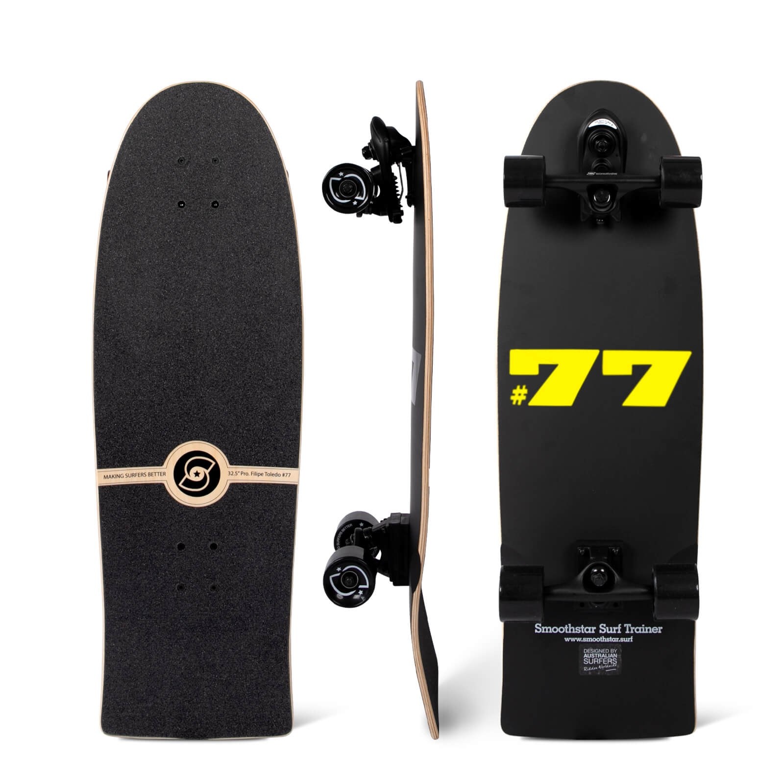 Limited Edition - 32.5″ Filipe Toledo #77 THD Yellow