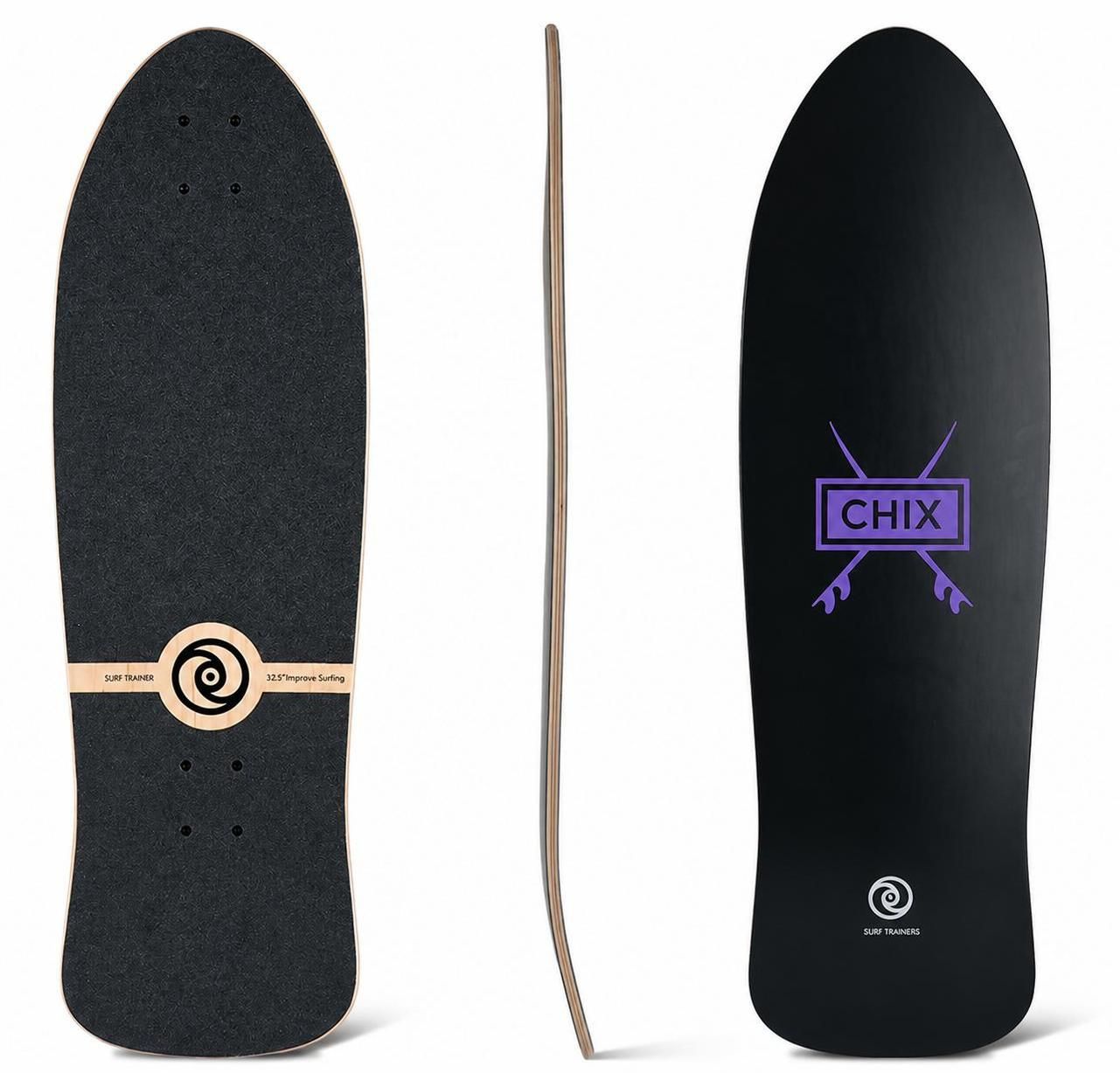 32.5″ CHIX Surf Model (Black) Deck